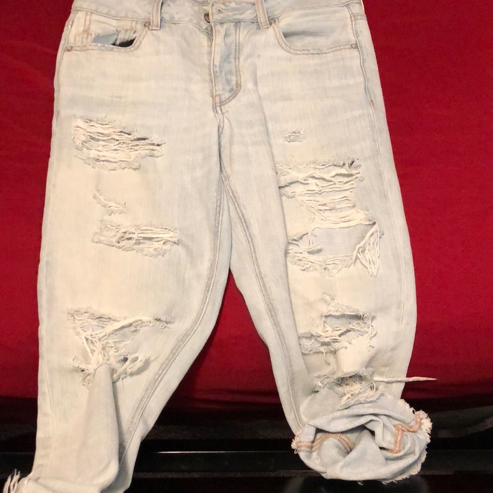 Light blue boyfriend jeans